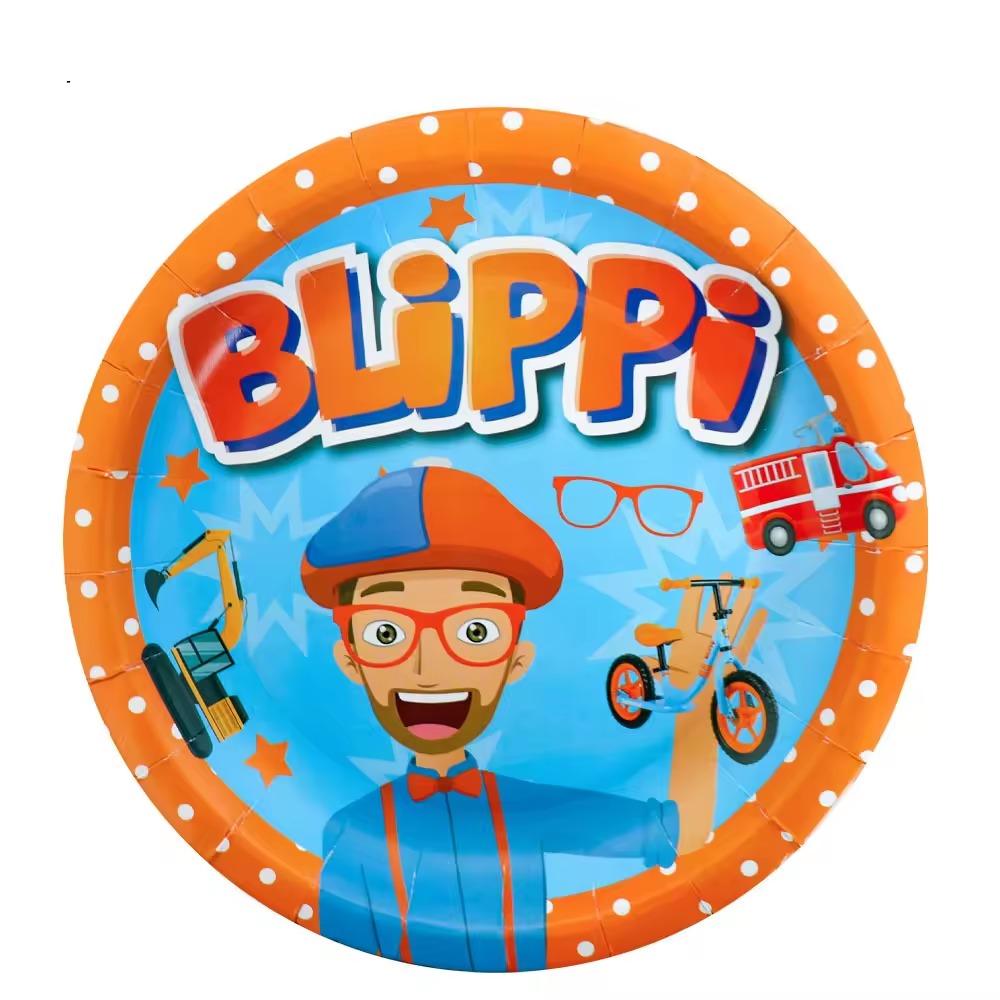 Blippi Plates