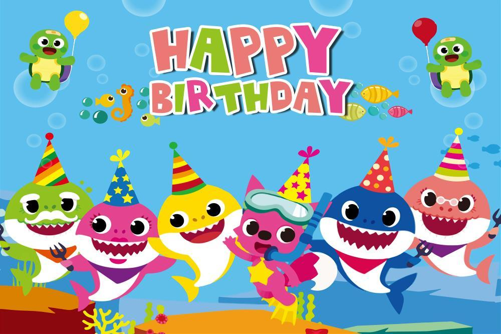 Baby Shark Backdrop