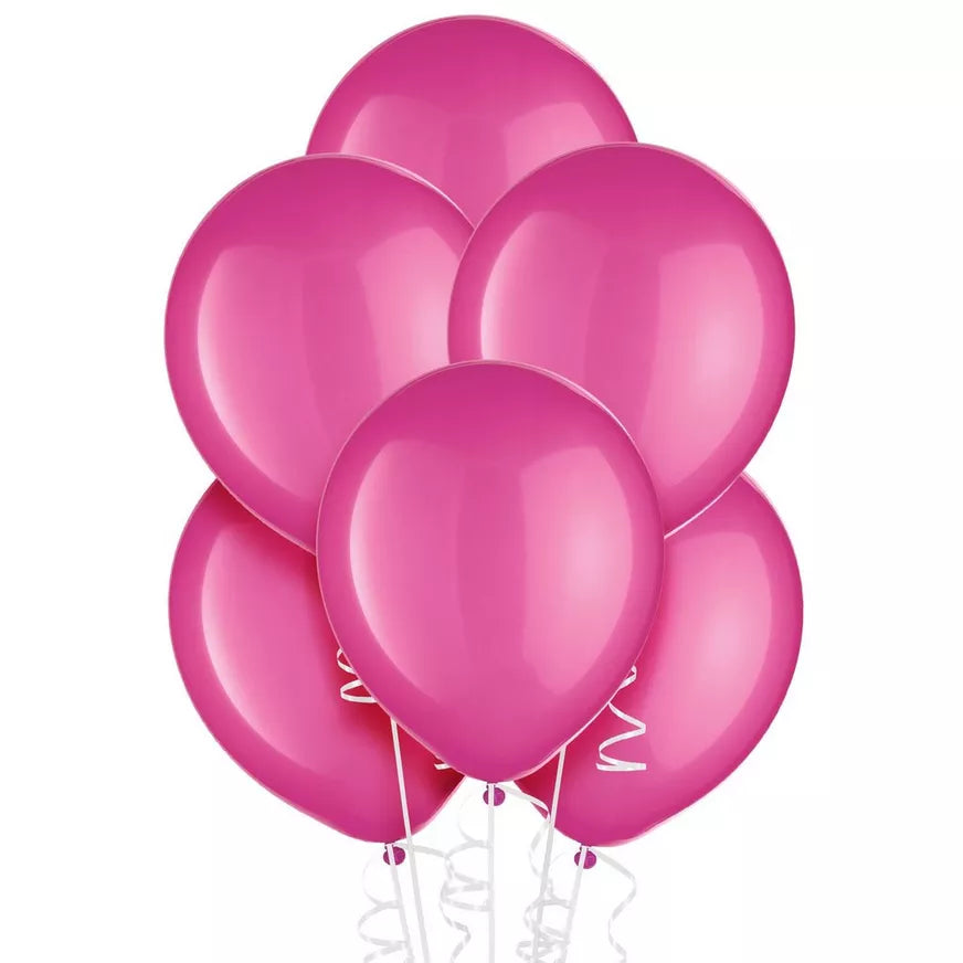 10"-12" Latex 5 Balloon Bouquet with helium