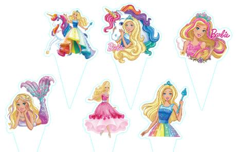 Barbie Cupcake Toppers