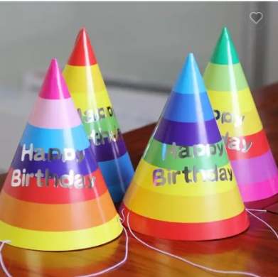 Rainbow Party Hats
