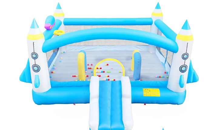 Blue Bouncing Castle