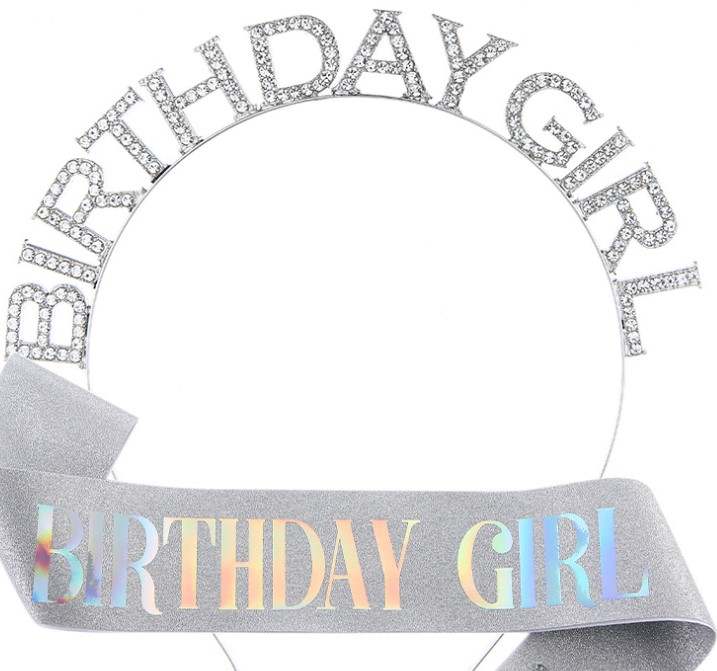 Birthday Girl Sash and Crown