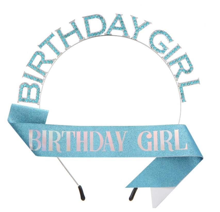 Birthday Girl Sash and Crown