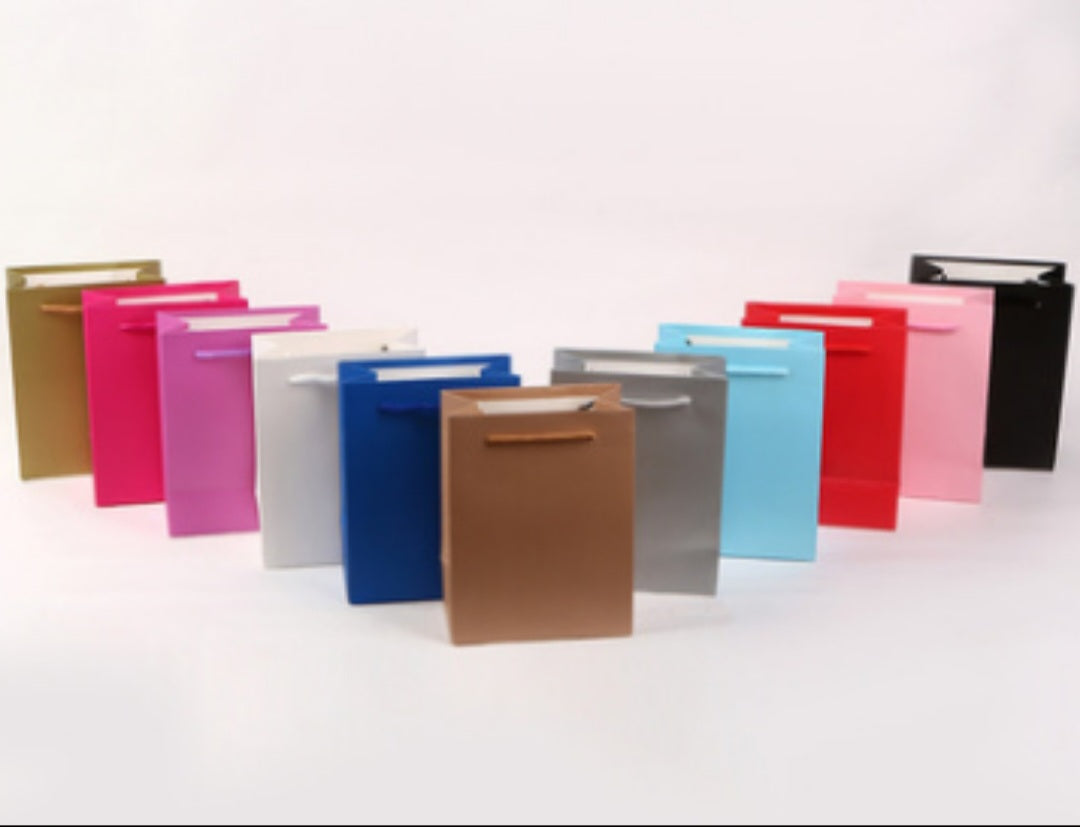 Plain Colored Gift Bags