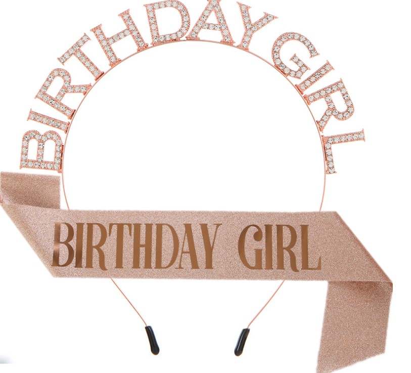 Birthday Girl Sash and Crown