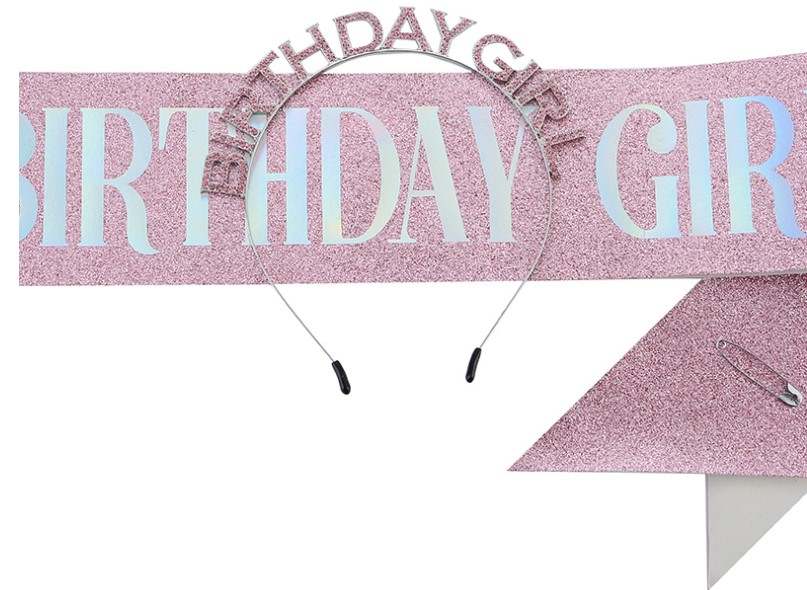 Birthday Girl Sash and Crown