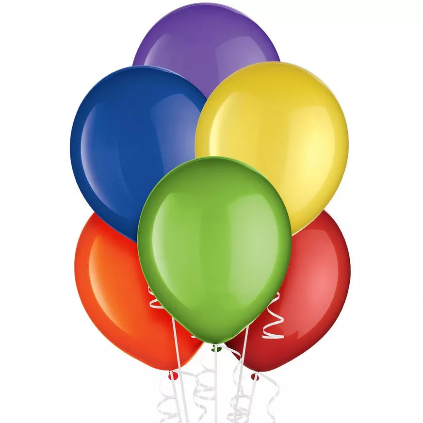 Latex 10"-12" Single Balloons