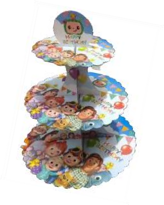 Cocomelon Blue Cupcake Stands