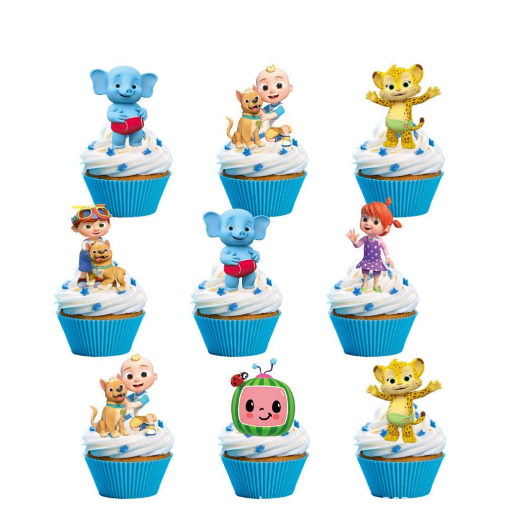 Cocomelon Blue Cupcake Topper