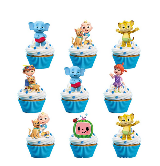 Cocomelon Blue Cupcake Topper